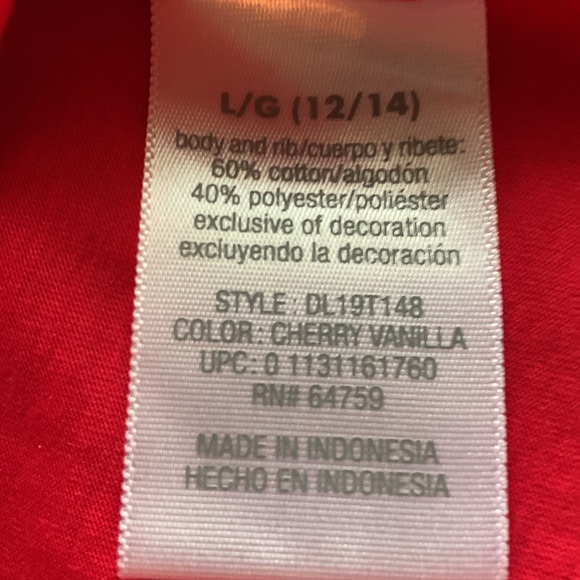 Danskin Now pink short sleeve tee shirt. Size large (12/14). - Picture 4 of 6